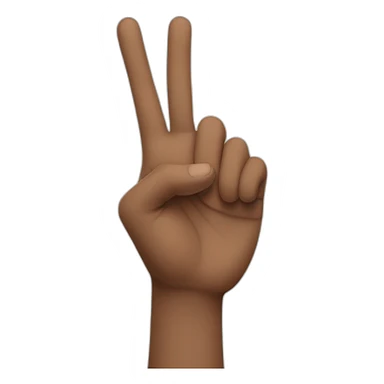 Man with straight hand up sticker