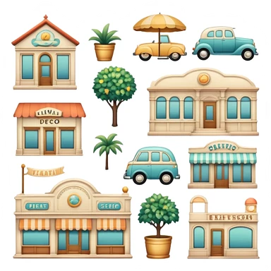 Vintage Aesthetic Scenery Deco sticker