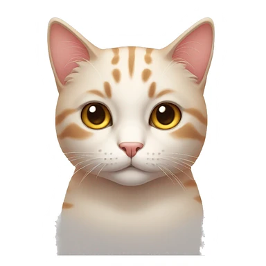 Blushing cat sticker