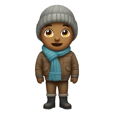 cute winter emoji sticker