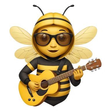 Musician Bee sticker