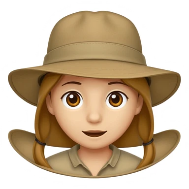 just safari hat no head sticker