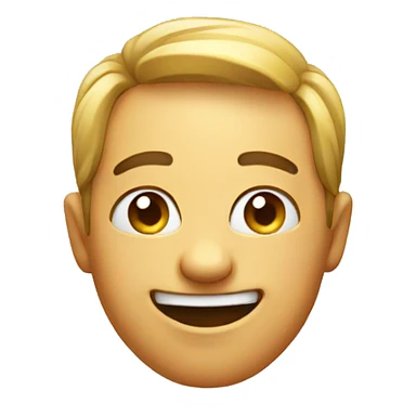 Squinting happy emoji sticker