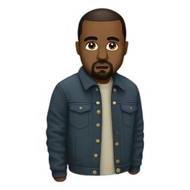 kanye west in belgrad sticker