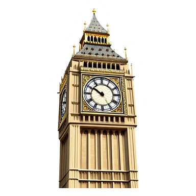 Big Ben clock tower sticker