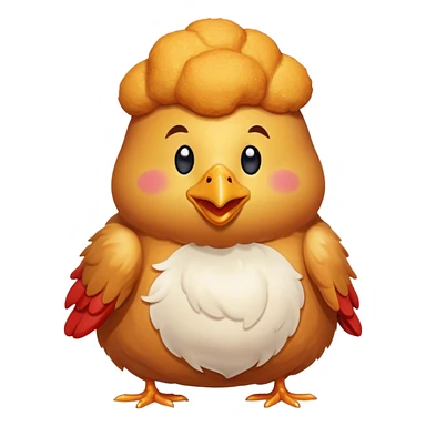 Handsome chicken nugget  sticker