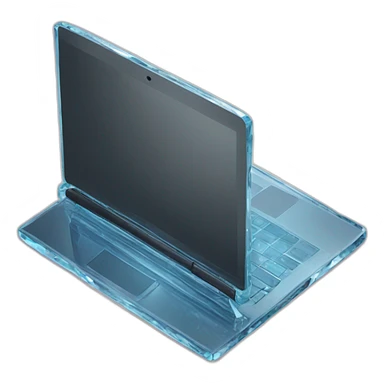 laptop in a crystal sticker