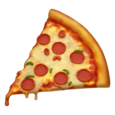 Gooey pizza sticker