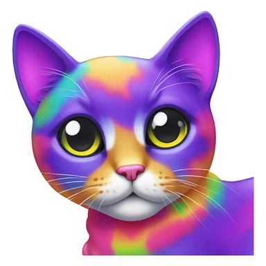 lisa frank cat sticker