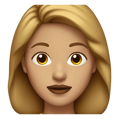 Woman with red lips and light brown hair white  sticker