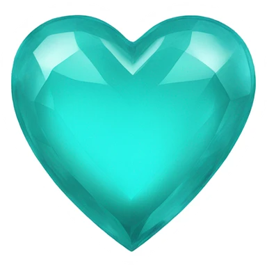 corazón verde agua sticker