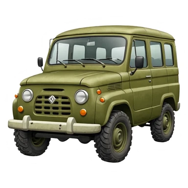 Soviet UAZ car sticker