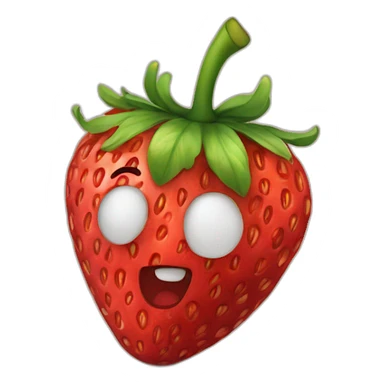 fraise qui parle sticker