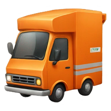 ORANGE delivery truck sticker
