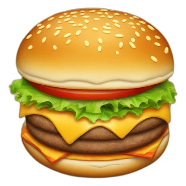 Juicy burger sticker