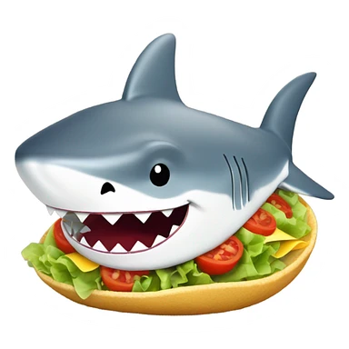 Taco shark sticker