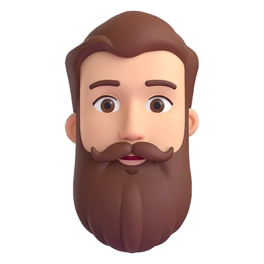 homme barbu sticker
