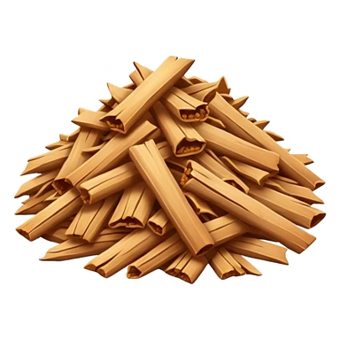 Pile of arboriculture wood chip sticker