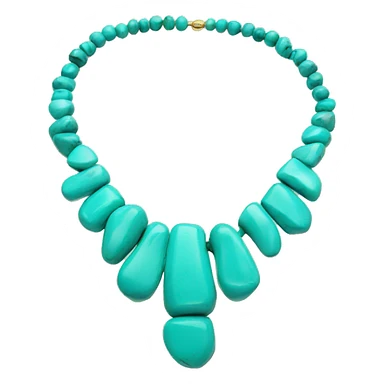 Turquoise necklace sticker