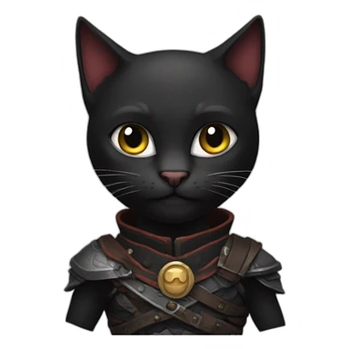 black Cat Kratos sticker