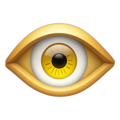 A clock in eye sticker