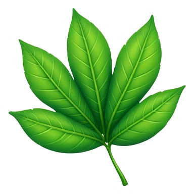 Emoji green nature  sticker