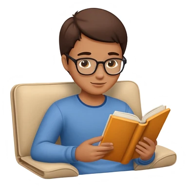 앉아서 책을 읽을 수 있는 곳 sticker