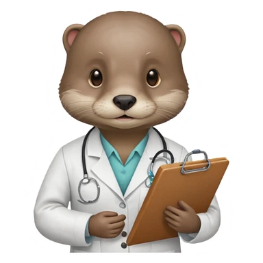 haz una nutria como nutriologa sticker