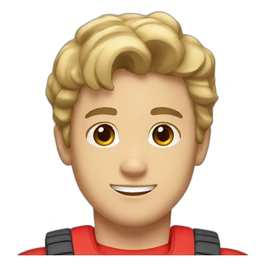 boy lifeguard, dark blond_hair, athletic build, hazel eyes sticker