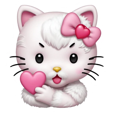 Hello kitty qui fait un bisous Sticker