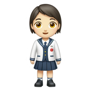 Korean school uniform sticker