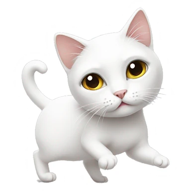 White Cat “ballet vibes” sticker