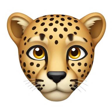 Cheetah head icon sticker