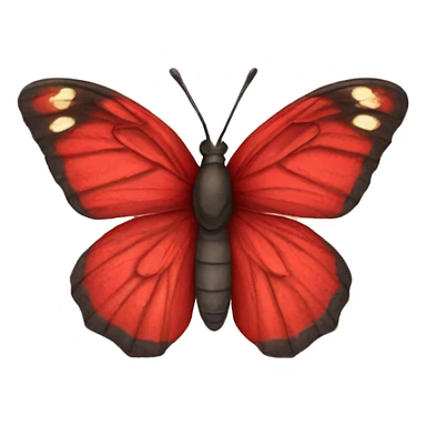 mariposa roja sticker