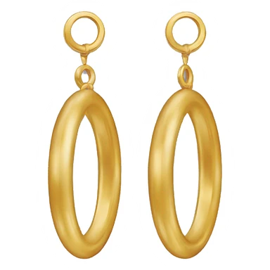 Pendientes dorados largos  sticker