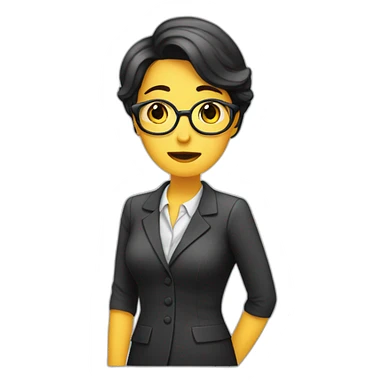 Secretaria triste sticker