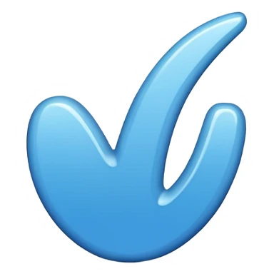 Mavi tık içi beyaz dişi mavi emoji sticker