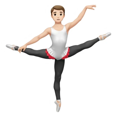 male.ballet dancer sticker