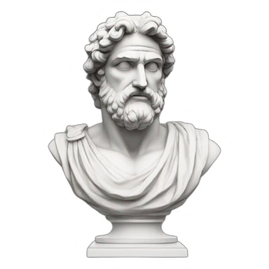 Greek god statue sticker