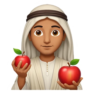 arab god with an apple sticker