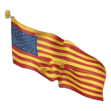 Flag yellow and red strip horizontal sticker