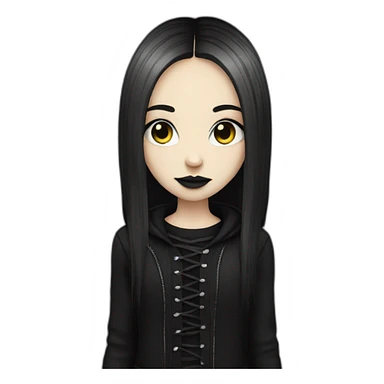 Girl gothic sticker