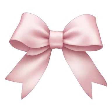 Pale pink ribbon bow sticker