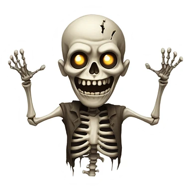 Scary undead guy sticker