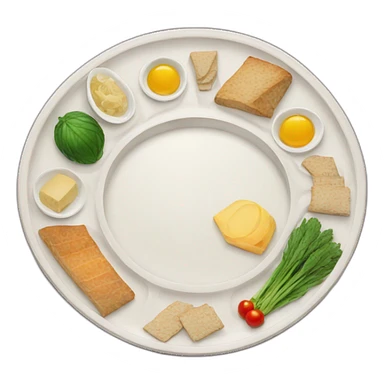 Seder plate sticker