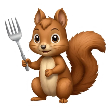 squirrel at a restaurant sticker