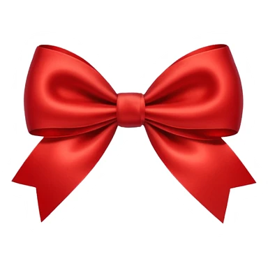 Christmas red bow sticker