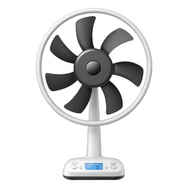 white home fan sticker