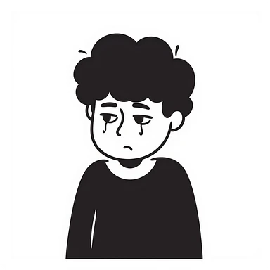 sad face sticker
