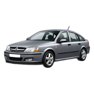 opel vectra 5 door 1999 grey sticker